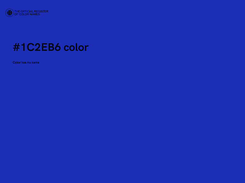 #1C2EB6 color image