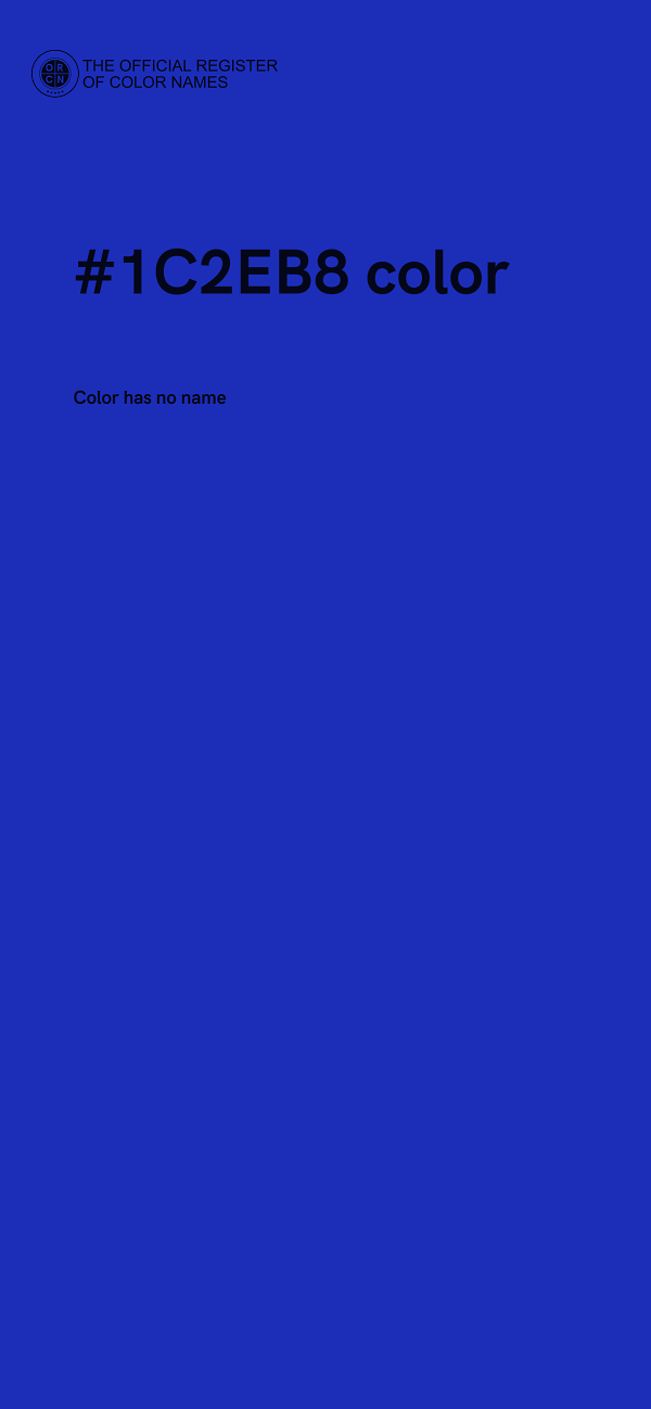 #1C2EB8 color image