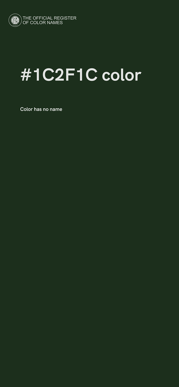 #1C2F1C color image