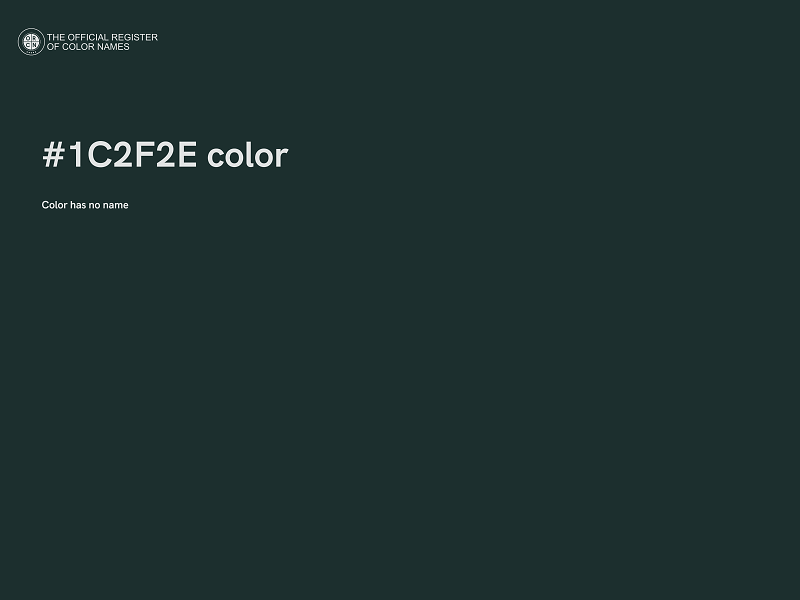 #1C2F2E color image