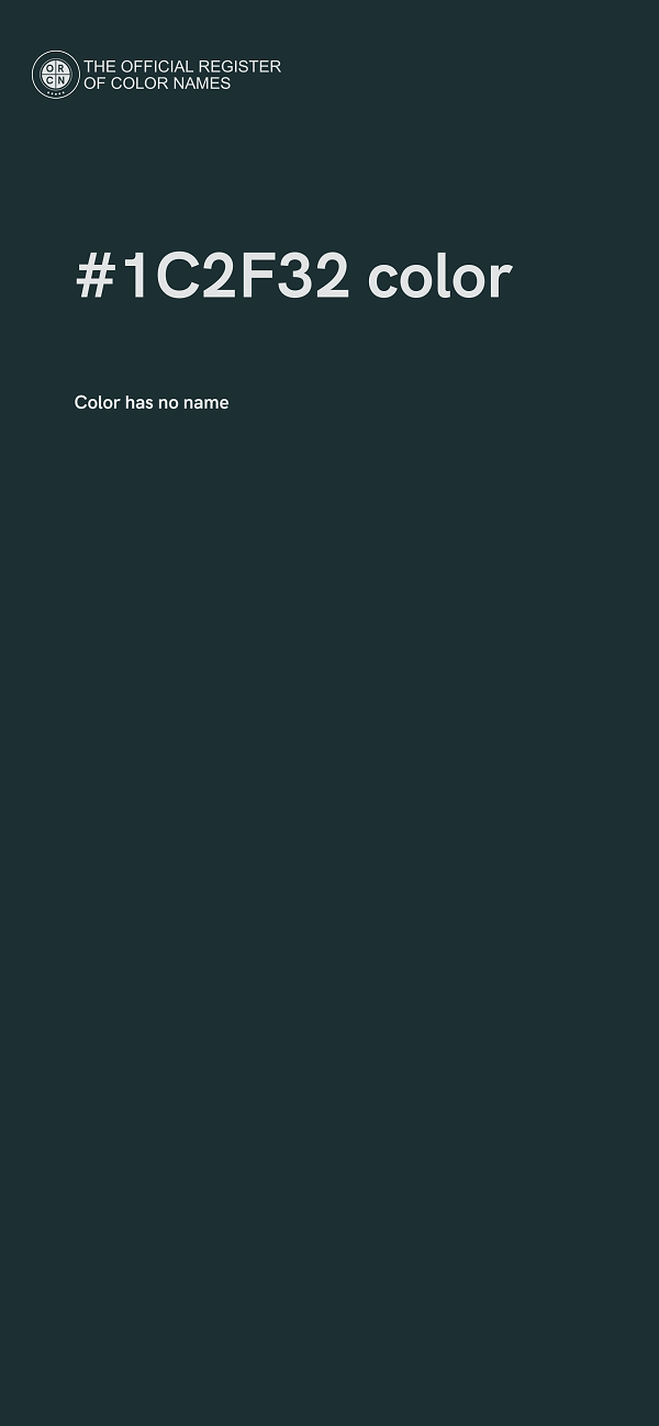 #1C2F32 color image