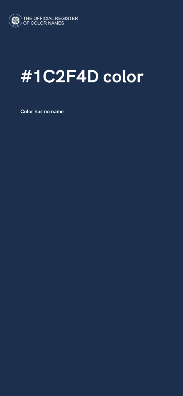 #1C2F4D color image