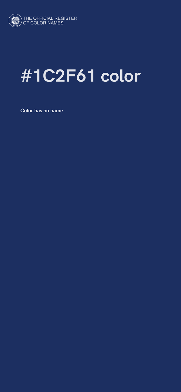 #1C2F61 color image