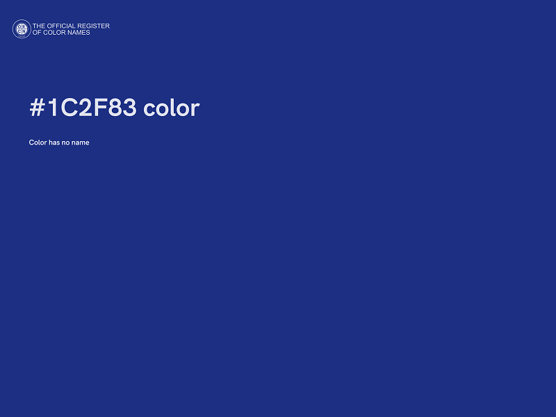 #1C2F83 color image