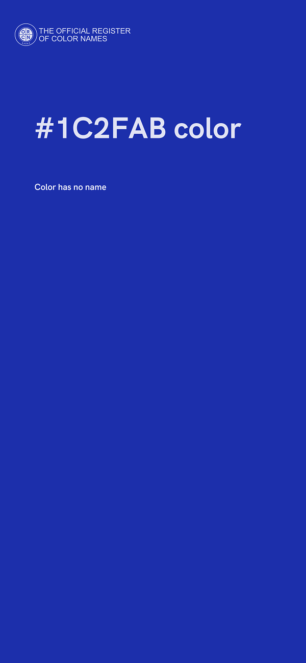 #1C2FAB color image