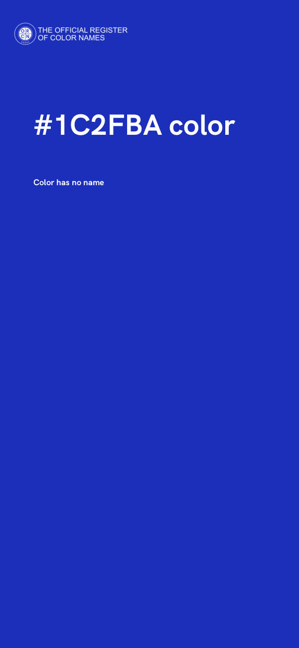 #1C2FBA color image