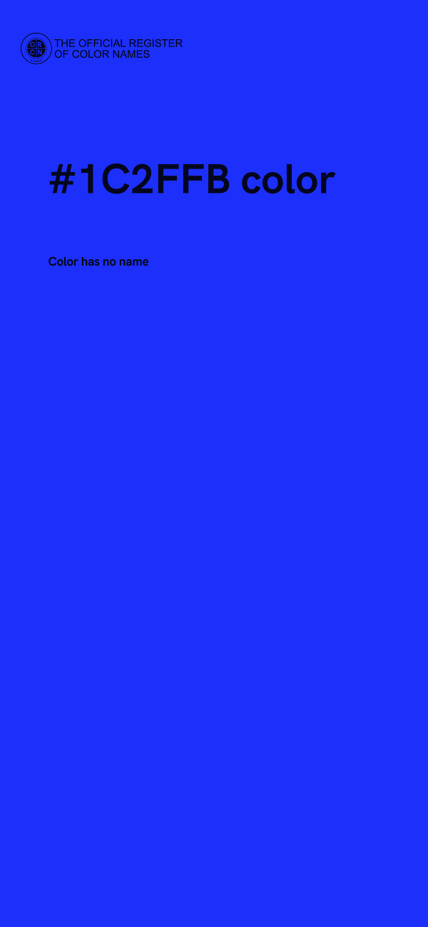 #1C2FFB color image