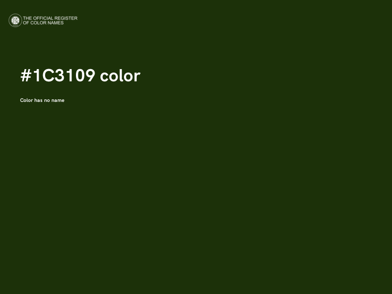 #1C3109 color image