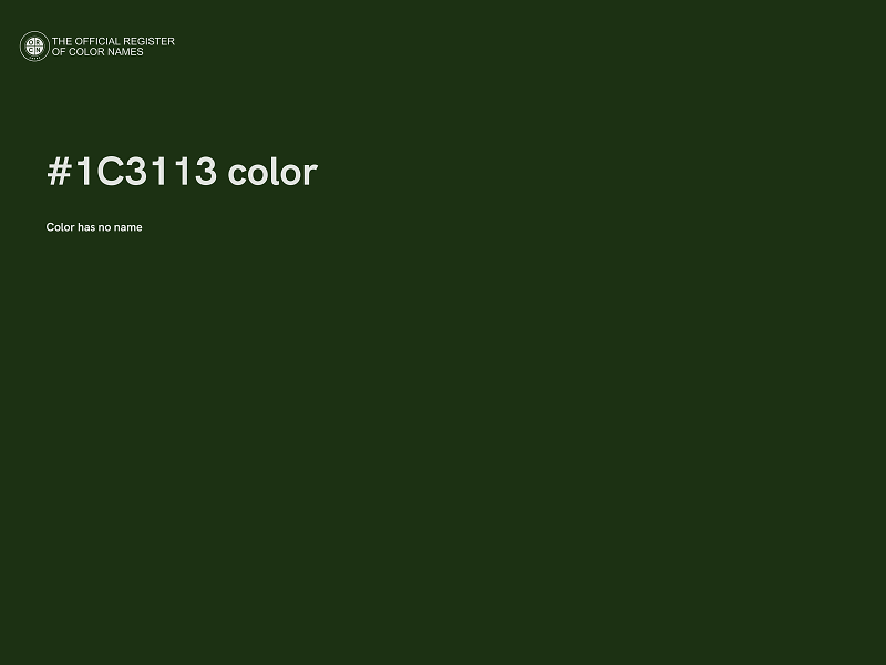 #1C3113 color image