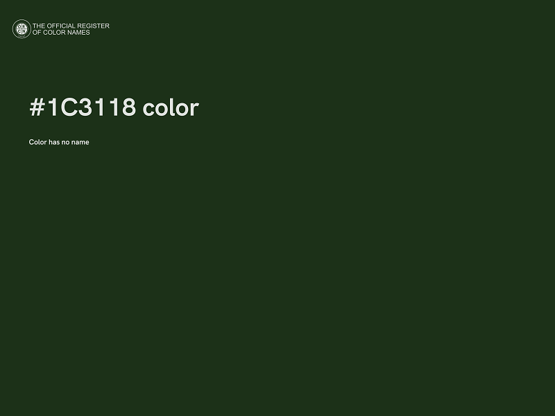 #1C3118 color image