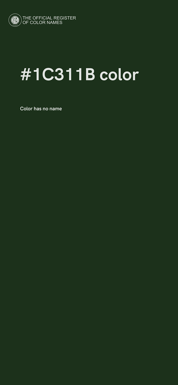 #1C311B color image