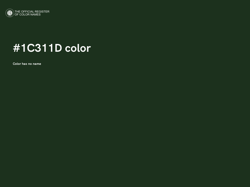 #1C311D color image