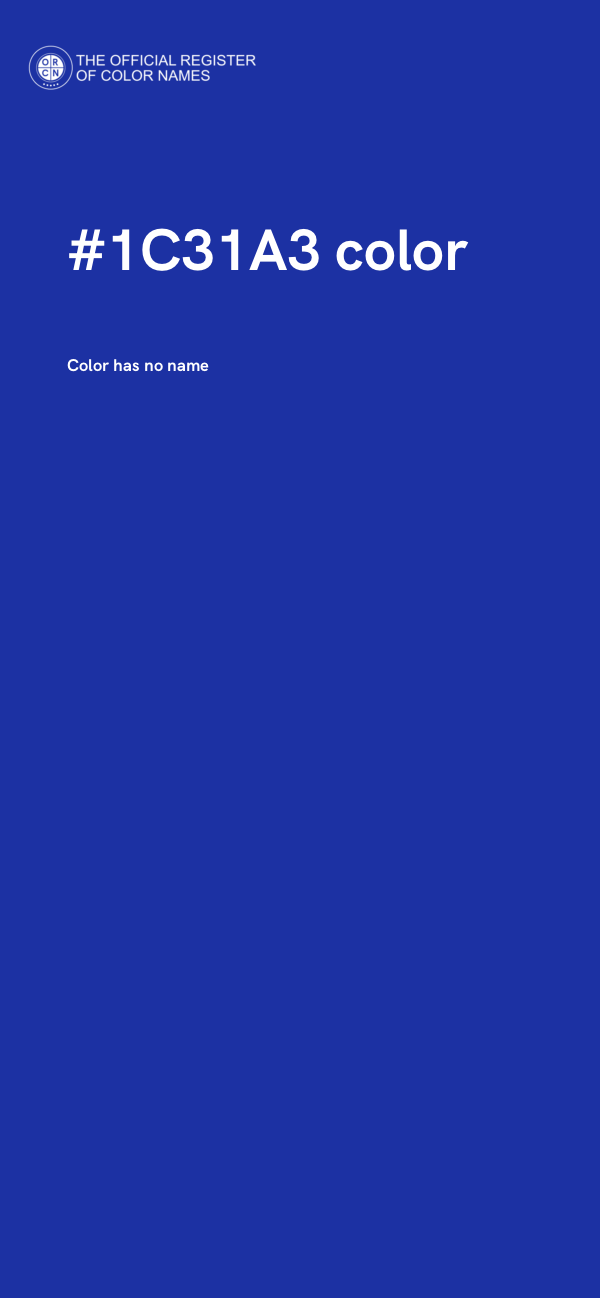 #1C31A3 color image