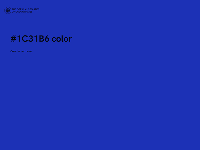 #1C31B6 color image