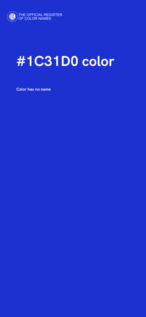 #1C31D0 color image