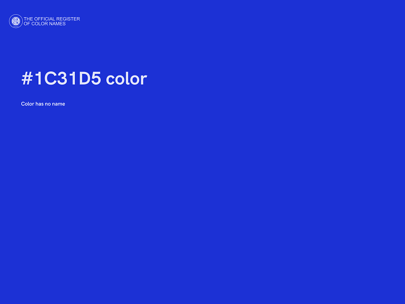 #1C31D5 color image