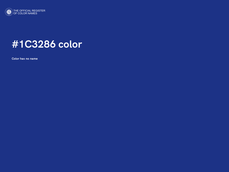 #1C3286 color image