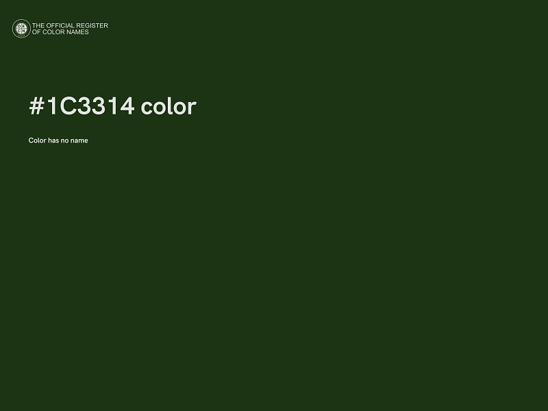 #1C3314 color image