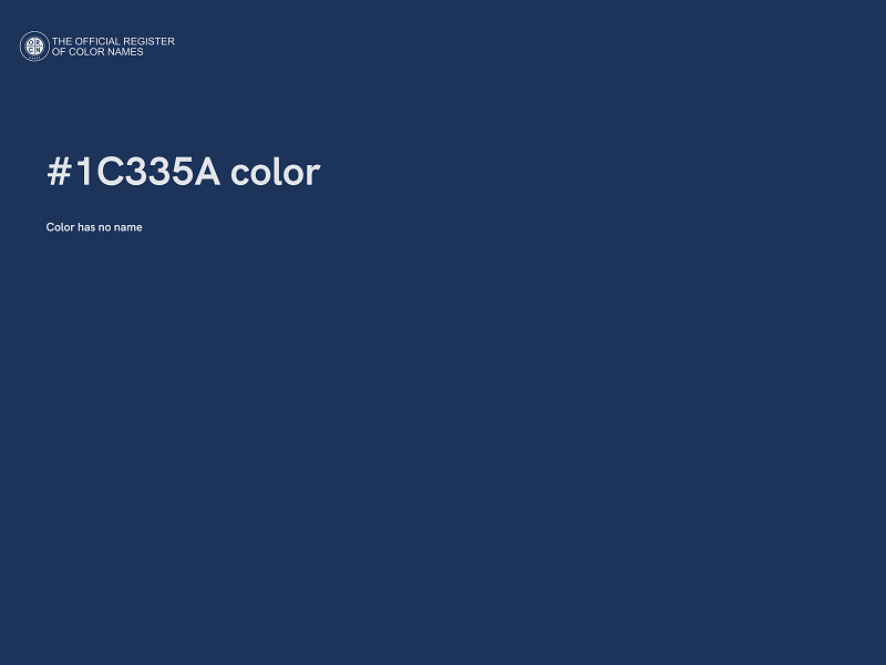 #1C335A color image