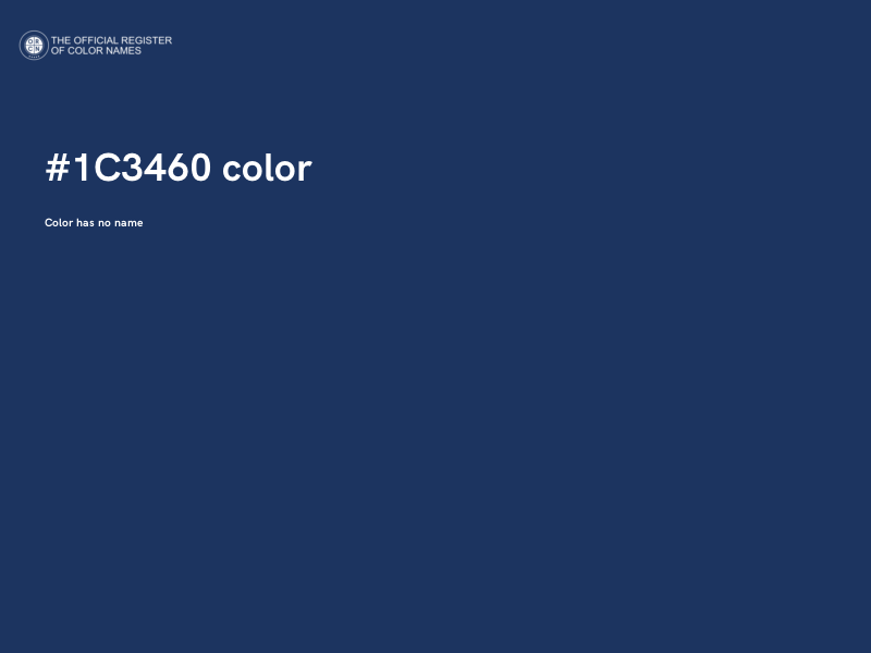 #1C3460 color image