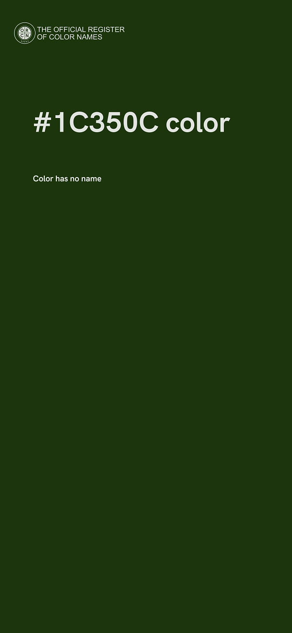 #1C350C color image