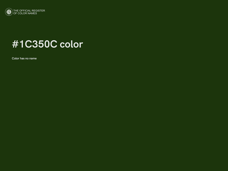 #1C350C color image