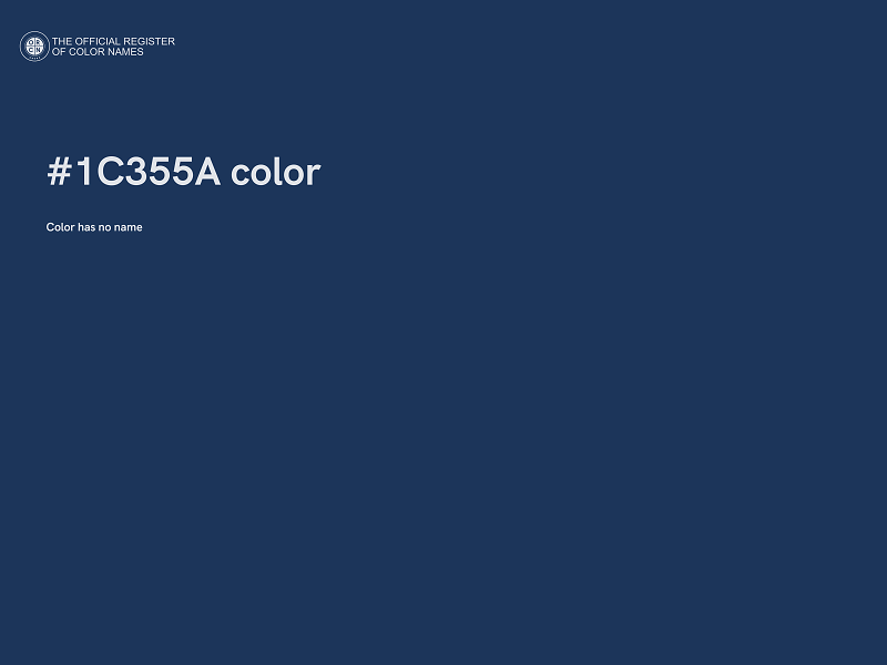 #1C355A color image