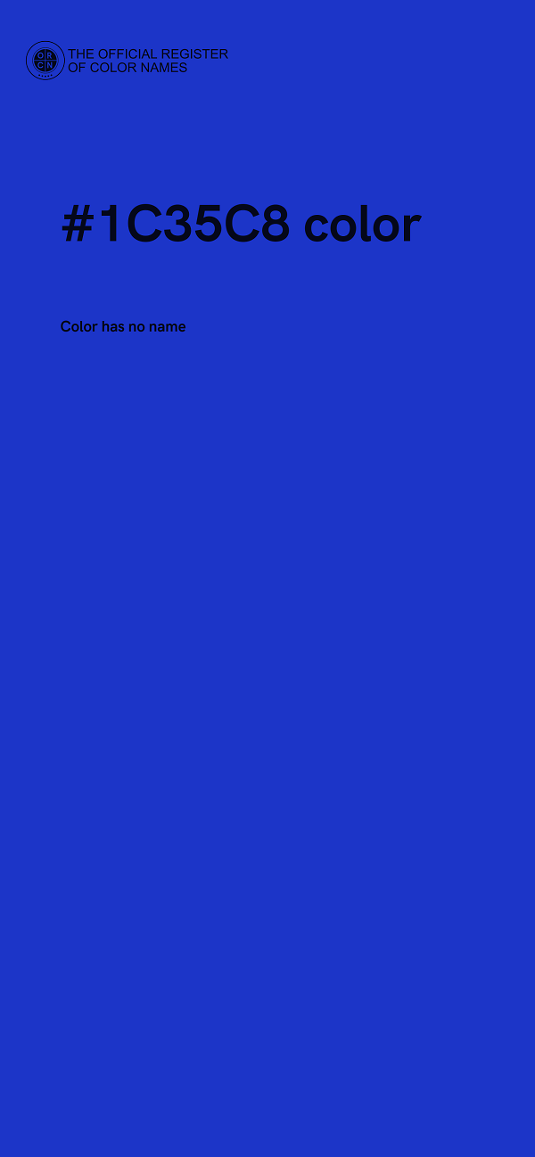 #1C35C8 color image