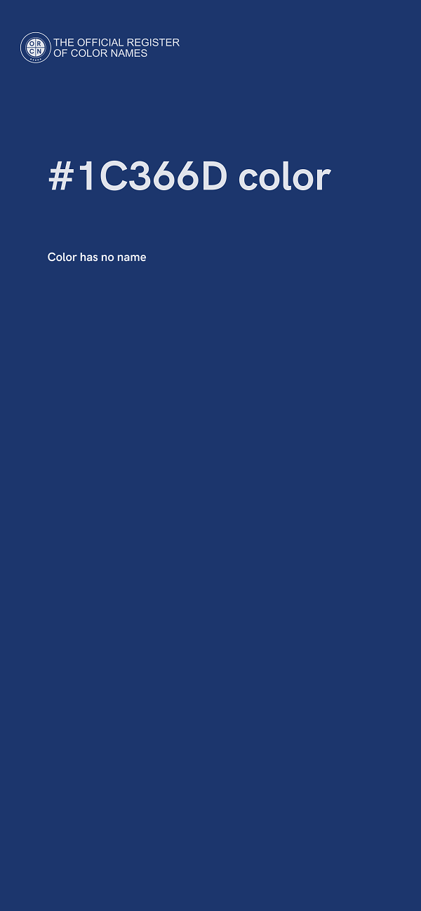 #1C366D color image