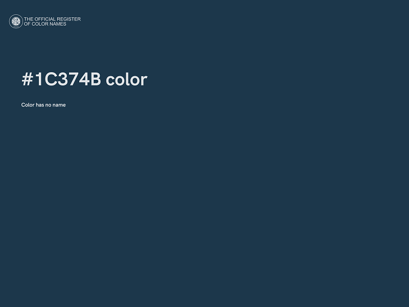 #1C374B color image