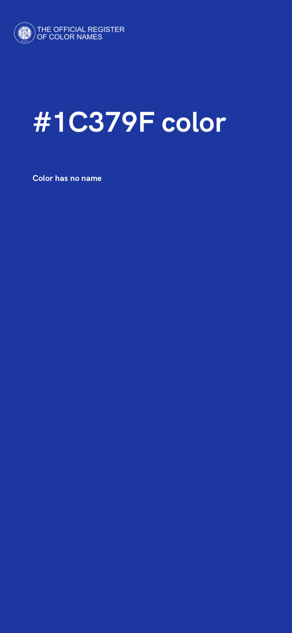 #1C379F color image