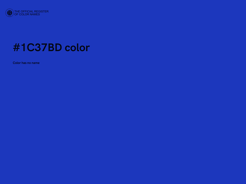 #1C37BD color image