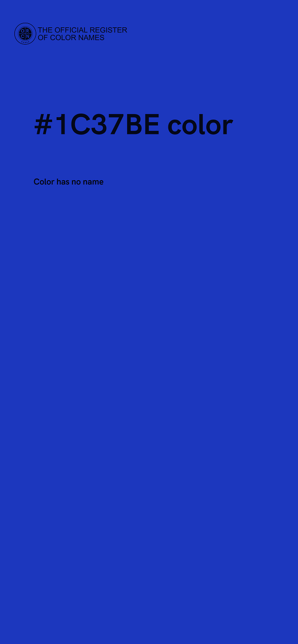 #1C37BE color image