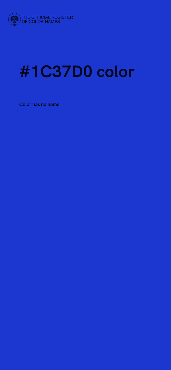 #1C37D0 color image
