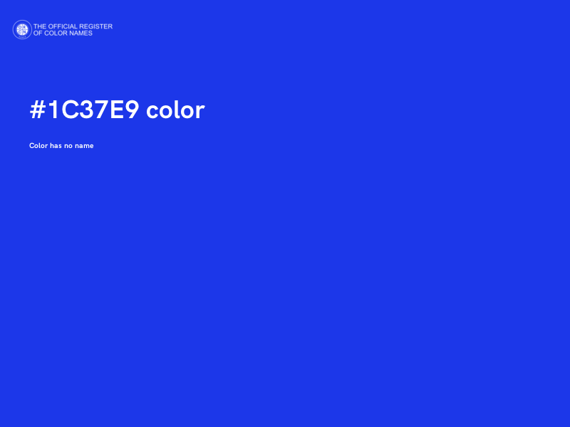 #1C37E9 color image