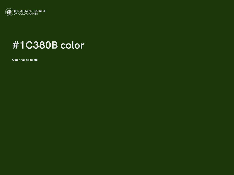 #1C380B color image