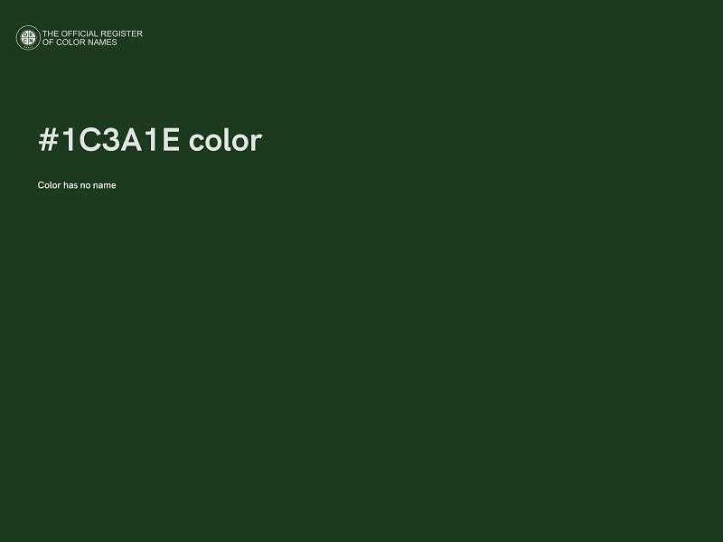 #1C3A1E color image