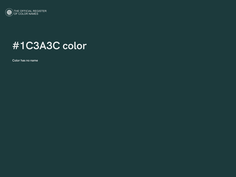 #1C3A3C color image