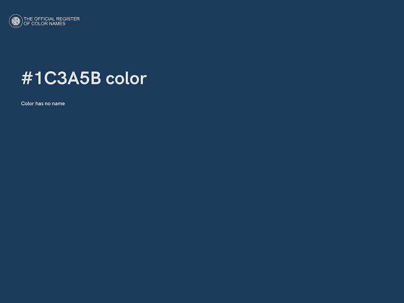 #1C3A5B color image