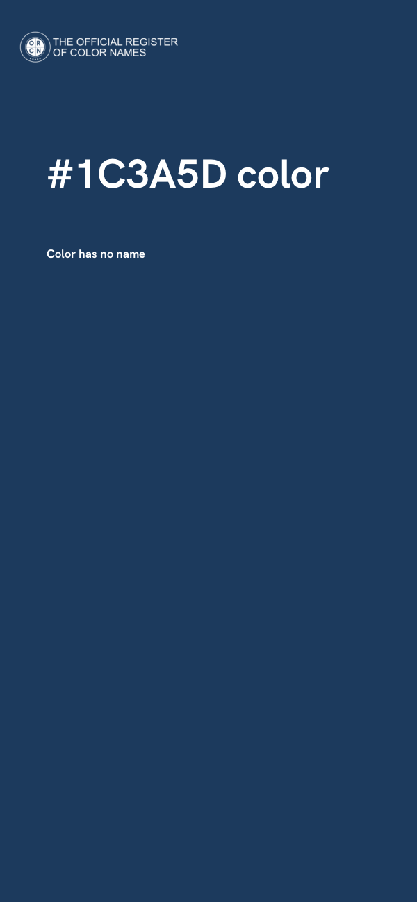 #1C3A5D color image