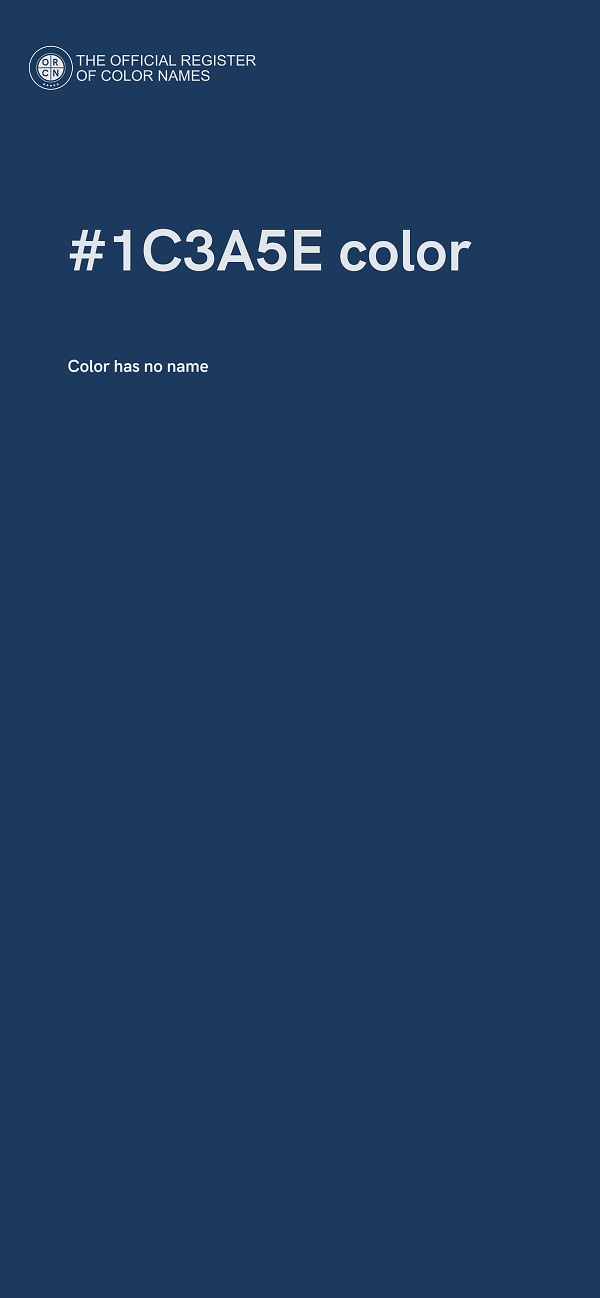#1C3A5E color image