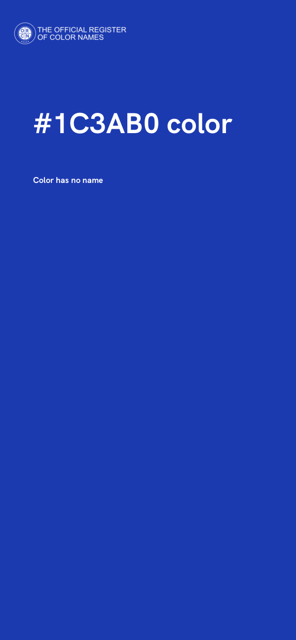 #1C3AB0 color image