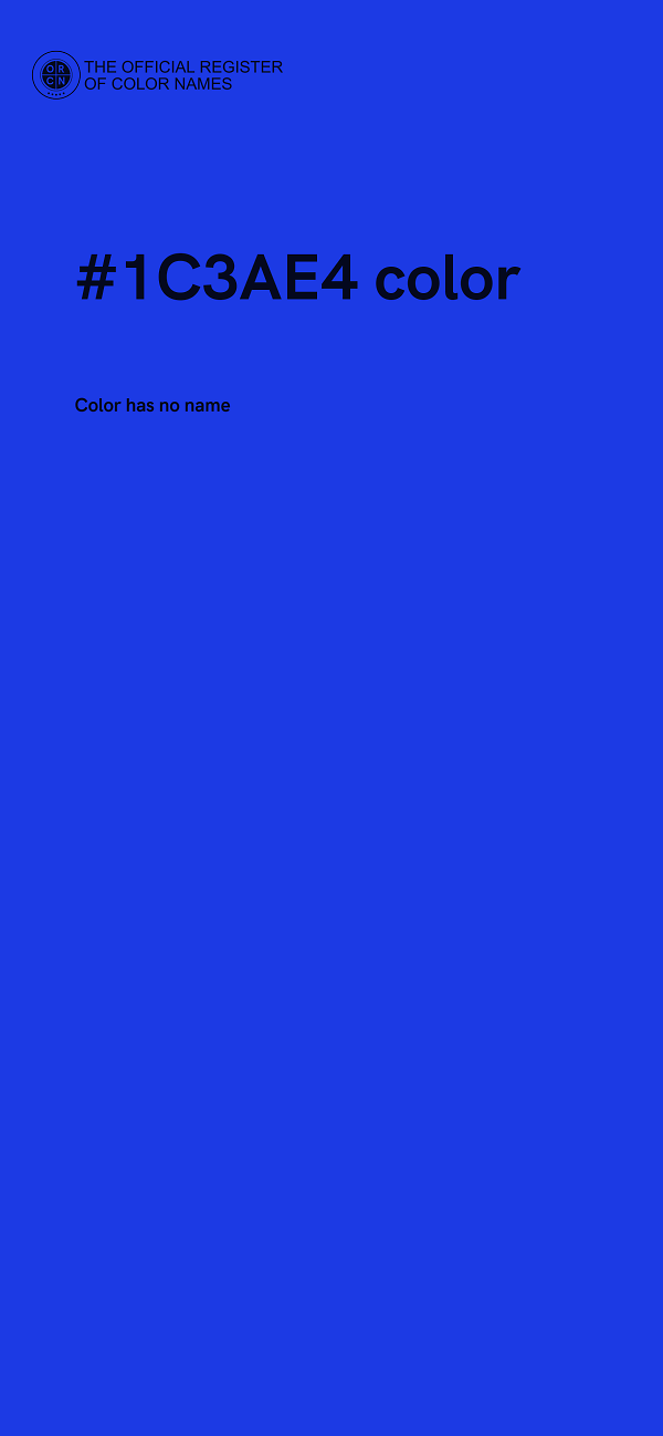 #1C3AE4 color image
