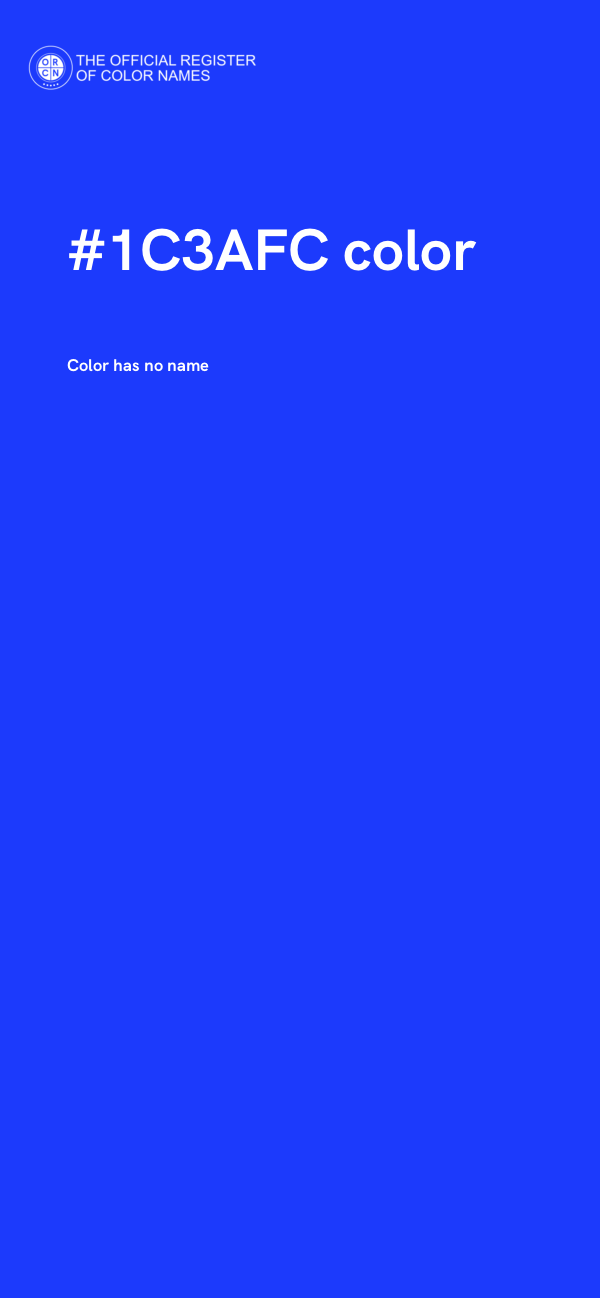 #1C3AFC color image