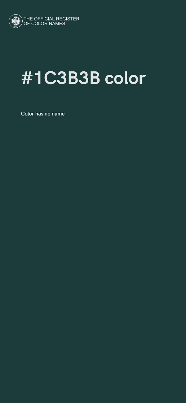#1C3B3B color image