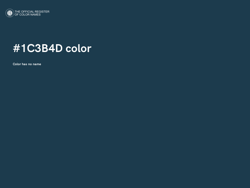 #1C3B4D color image