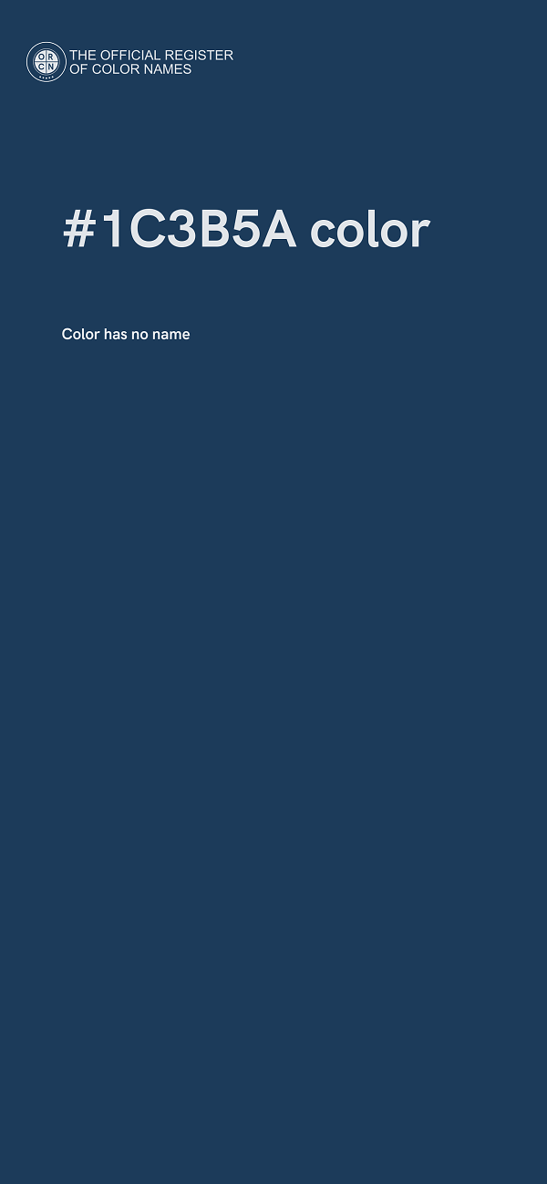 #1C3B5A color image