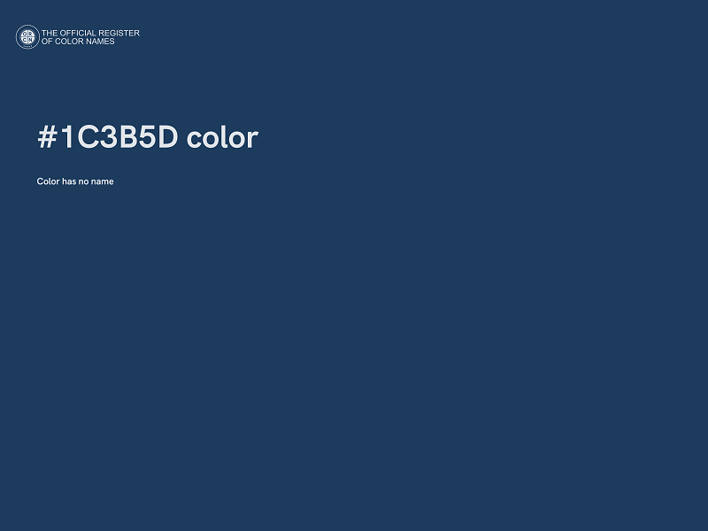 #1C3B5D color image