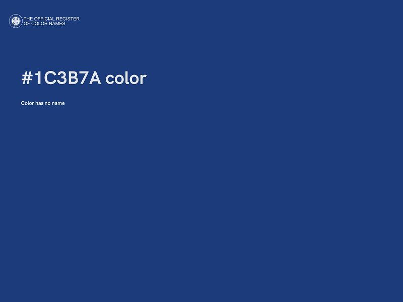 #1C3B7A color image