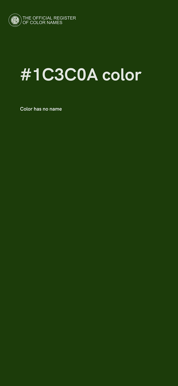 #1C3C0A color image